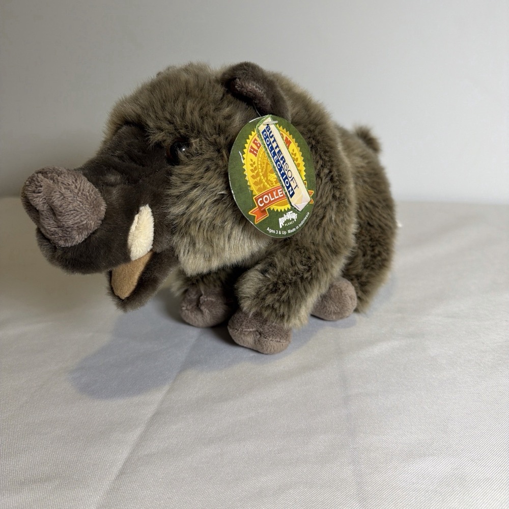Adventure Planet Plush Small Heirloom Collection- Wild Boar (12 inch) Buttersoft